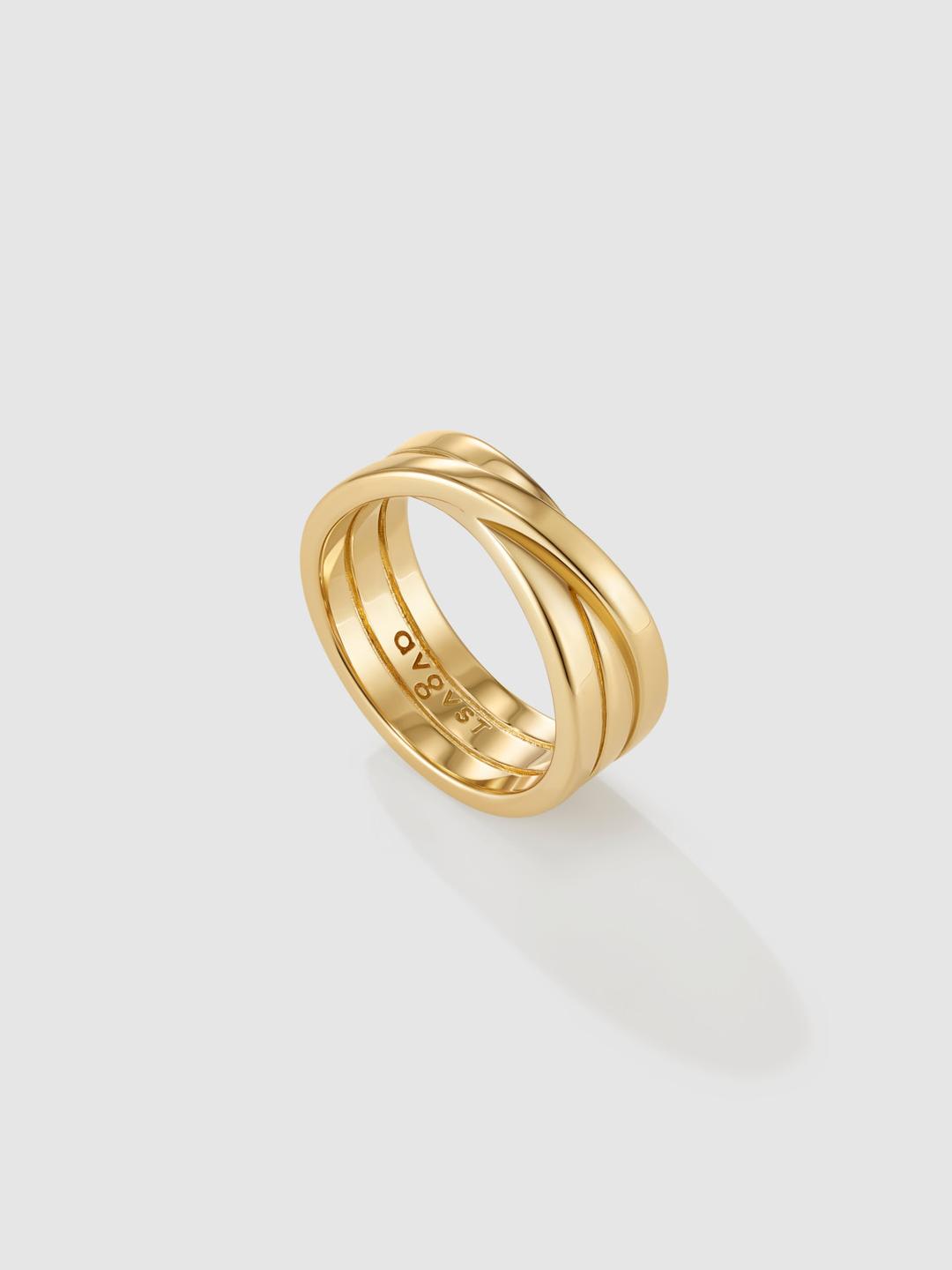 Wound-on Ring Gold Plated