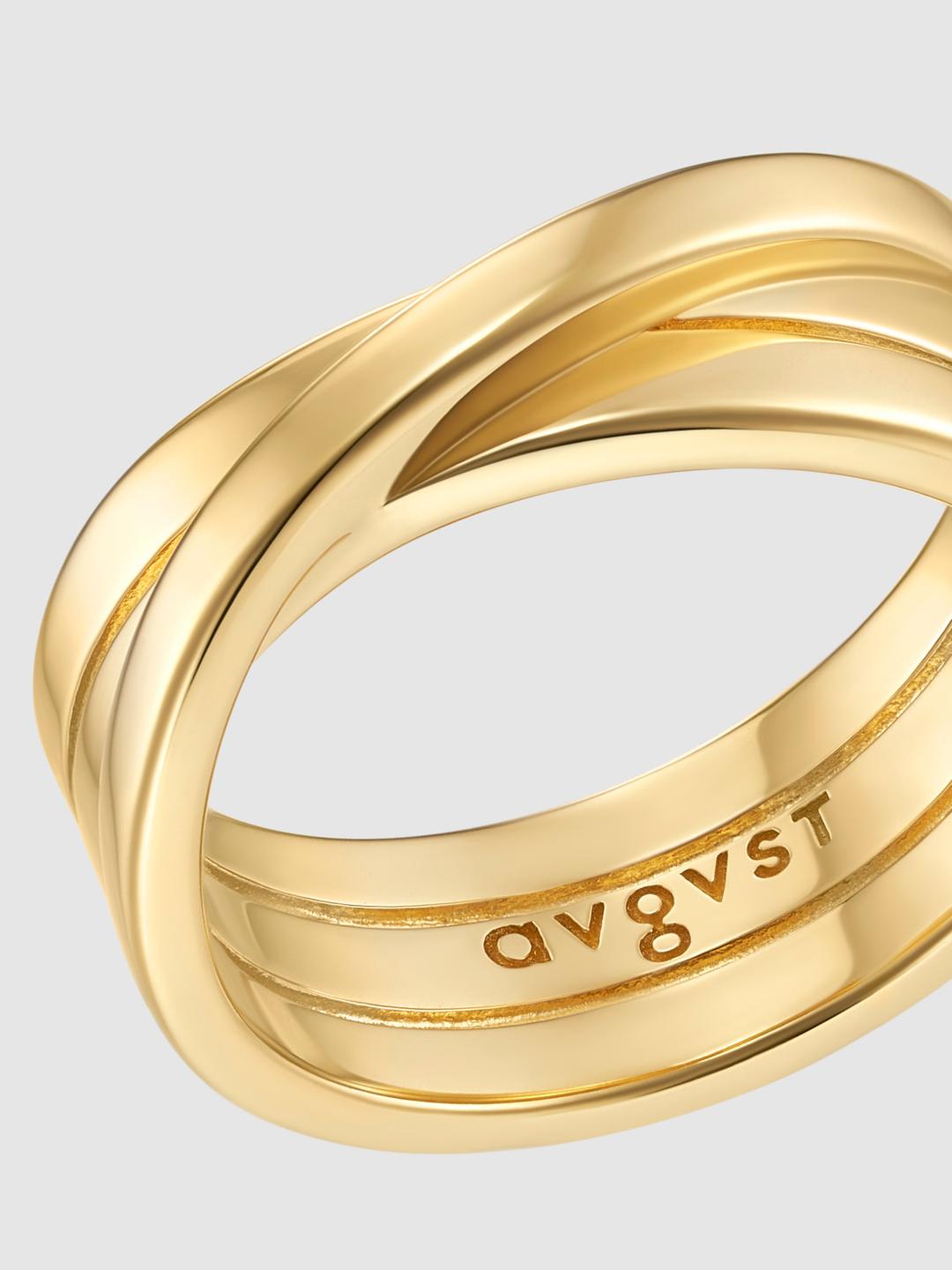 Wound-on Ring Gold Plated