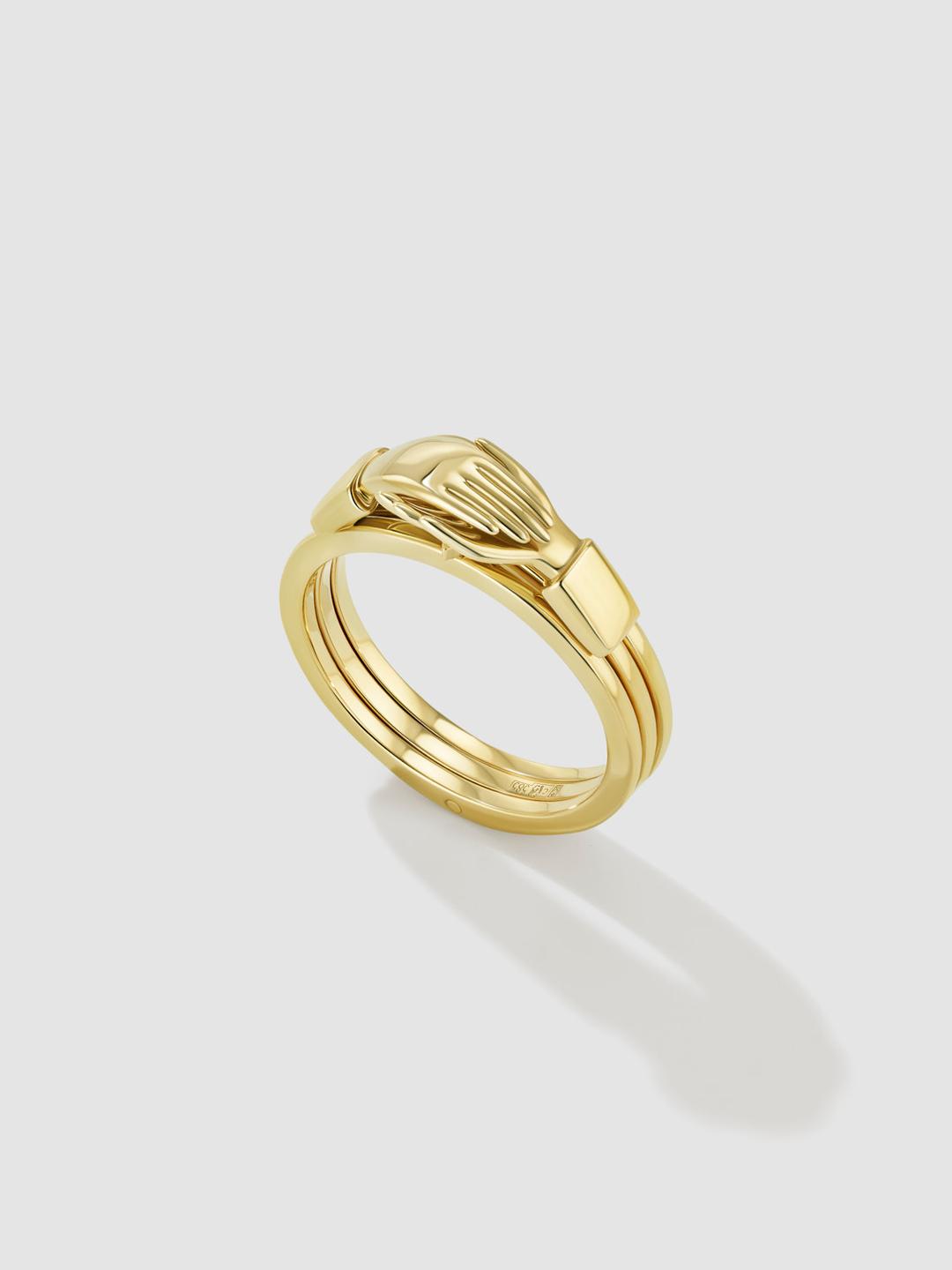 Hand In Hand Ring Yellow Gold
