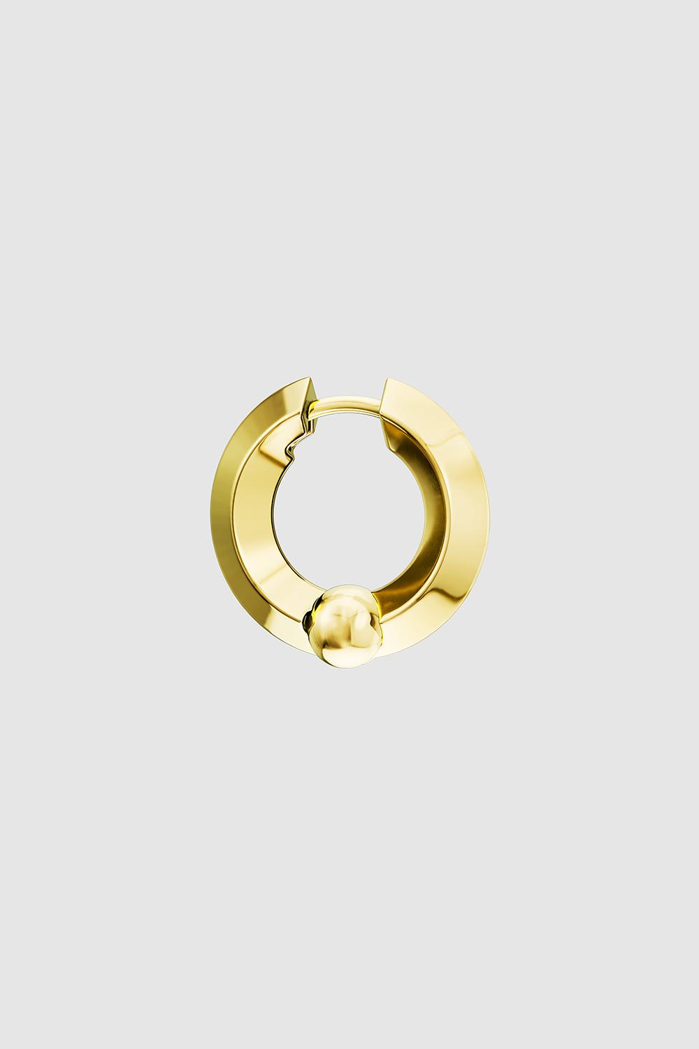 Ball Joint Hoop Gold Plated