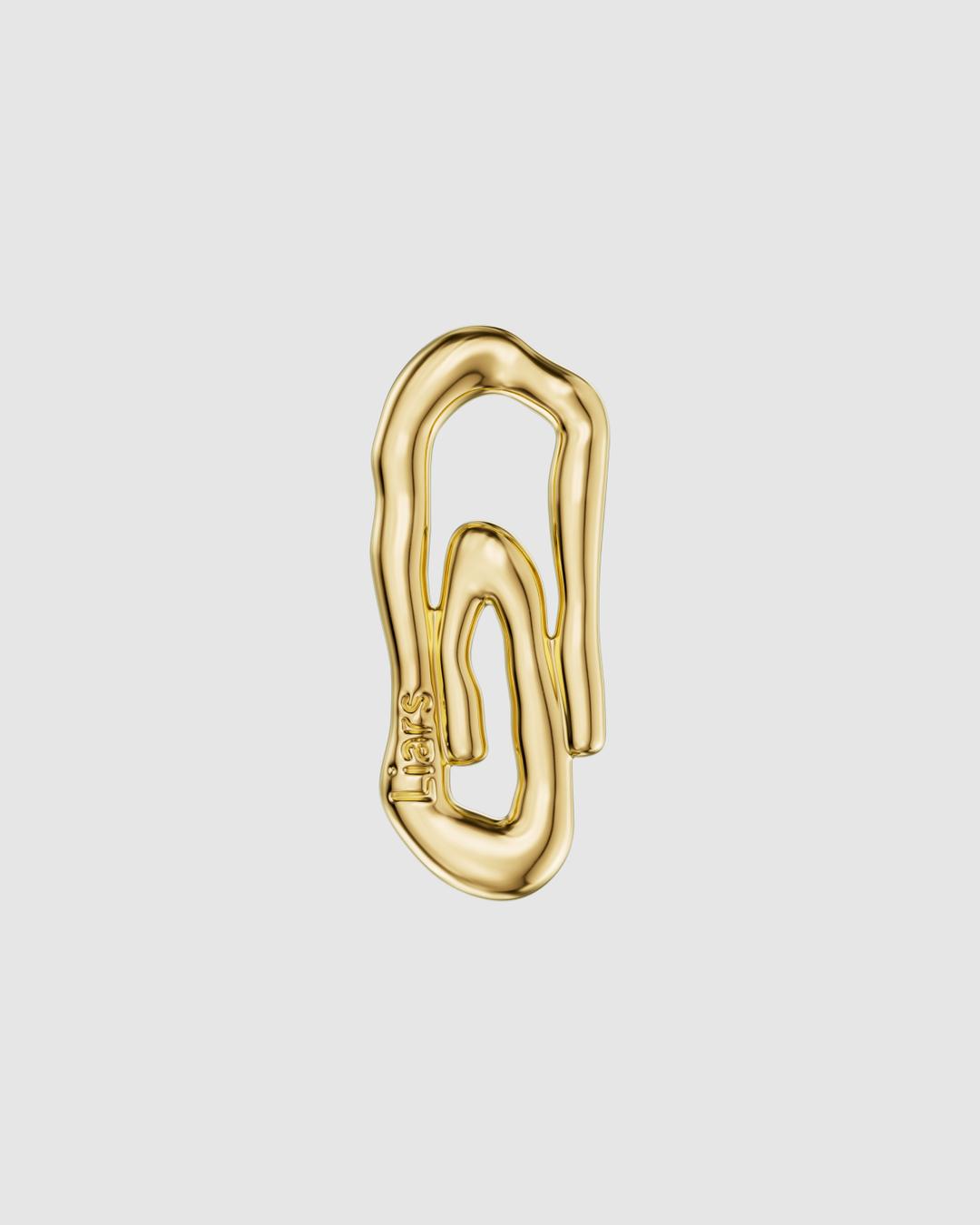 New Nature paper clip trinket gold plated