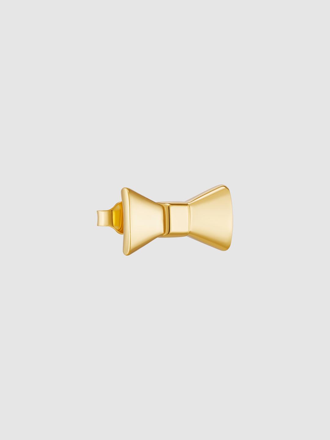 Bow Stud Gold Plated