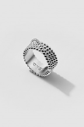 Wound-On Beads Ring
