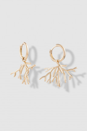 Koral Gold Bush Earrings