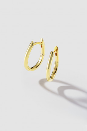 SMALL ALMA HOOPS YELLOW GOLD PLATED