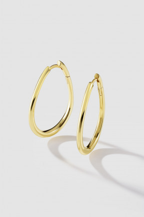 ALMA HOOPS YELLOW GOLD PLATED