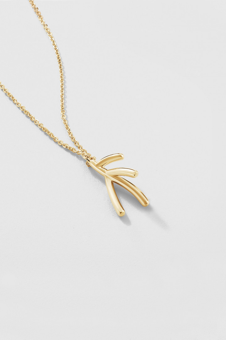 Koral Gold Micro Pendant Necklace