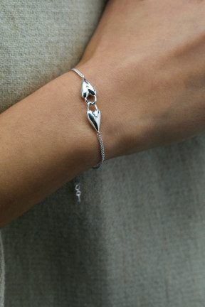 TWO HEARTS BRACELET WITH A KEY
