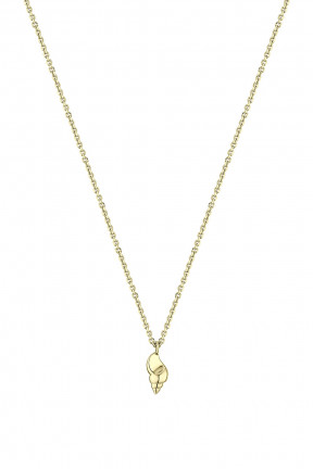 TULIP SHELL NECKLACE YELLOW GOLD