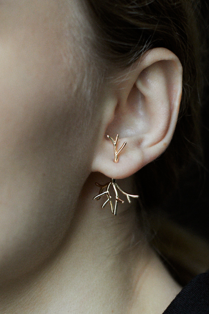 Koral Bush Small Gold Single Earring