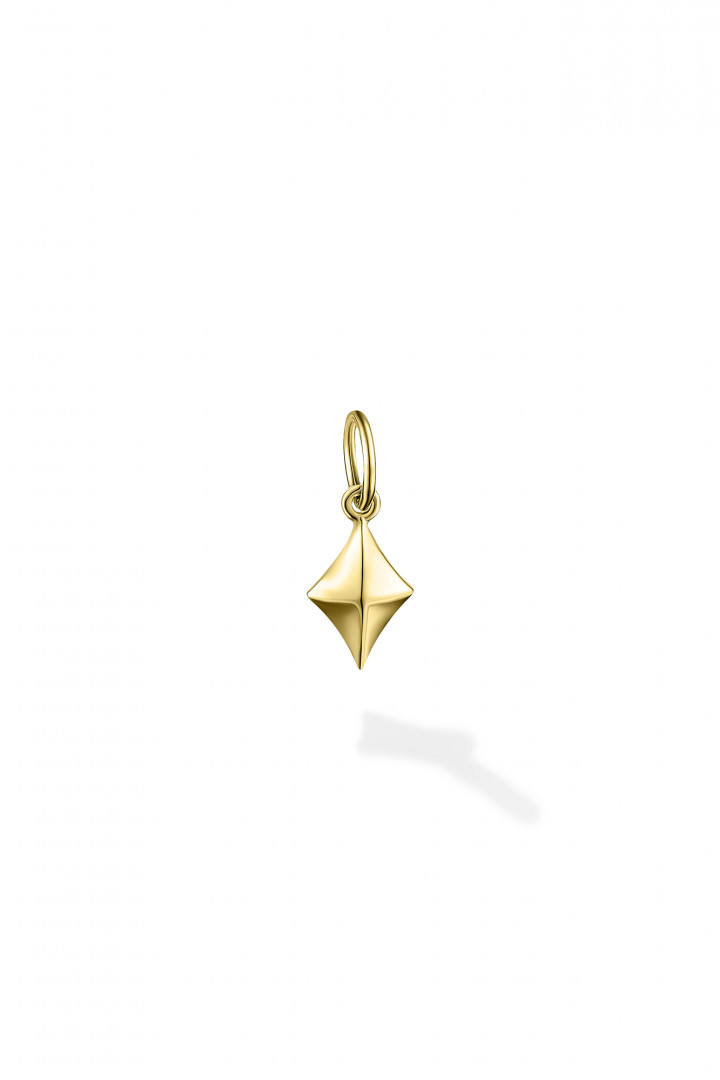 PLAY DIAMONDS TRINKET WITH GOLD PLATING