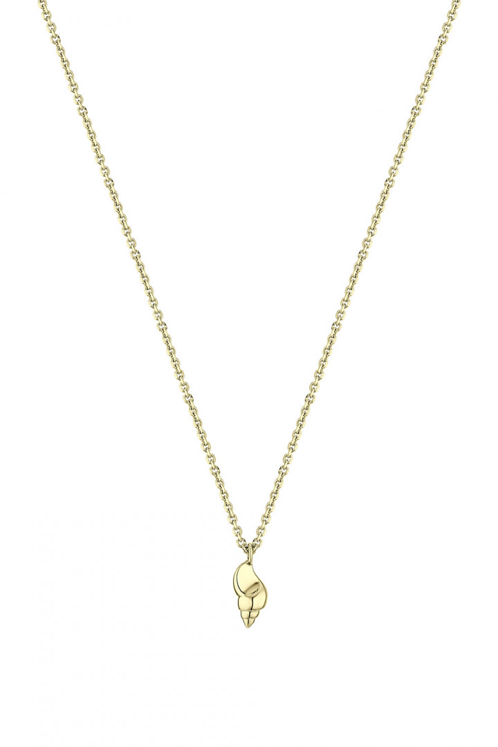 TULIP SHELL NECKLACE YELLOW GOLD