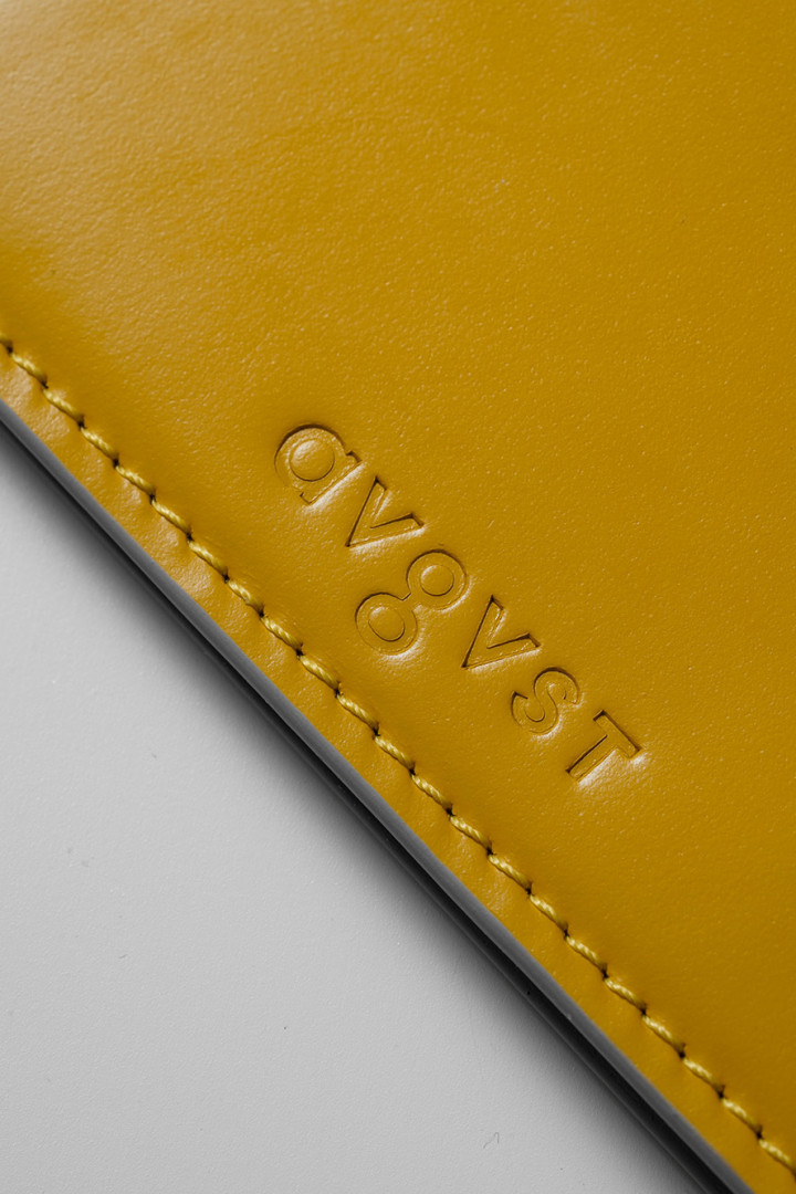 YELLOW LEATHER CARDHOLDER