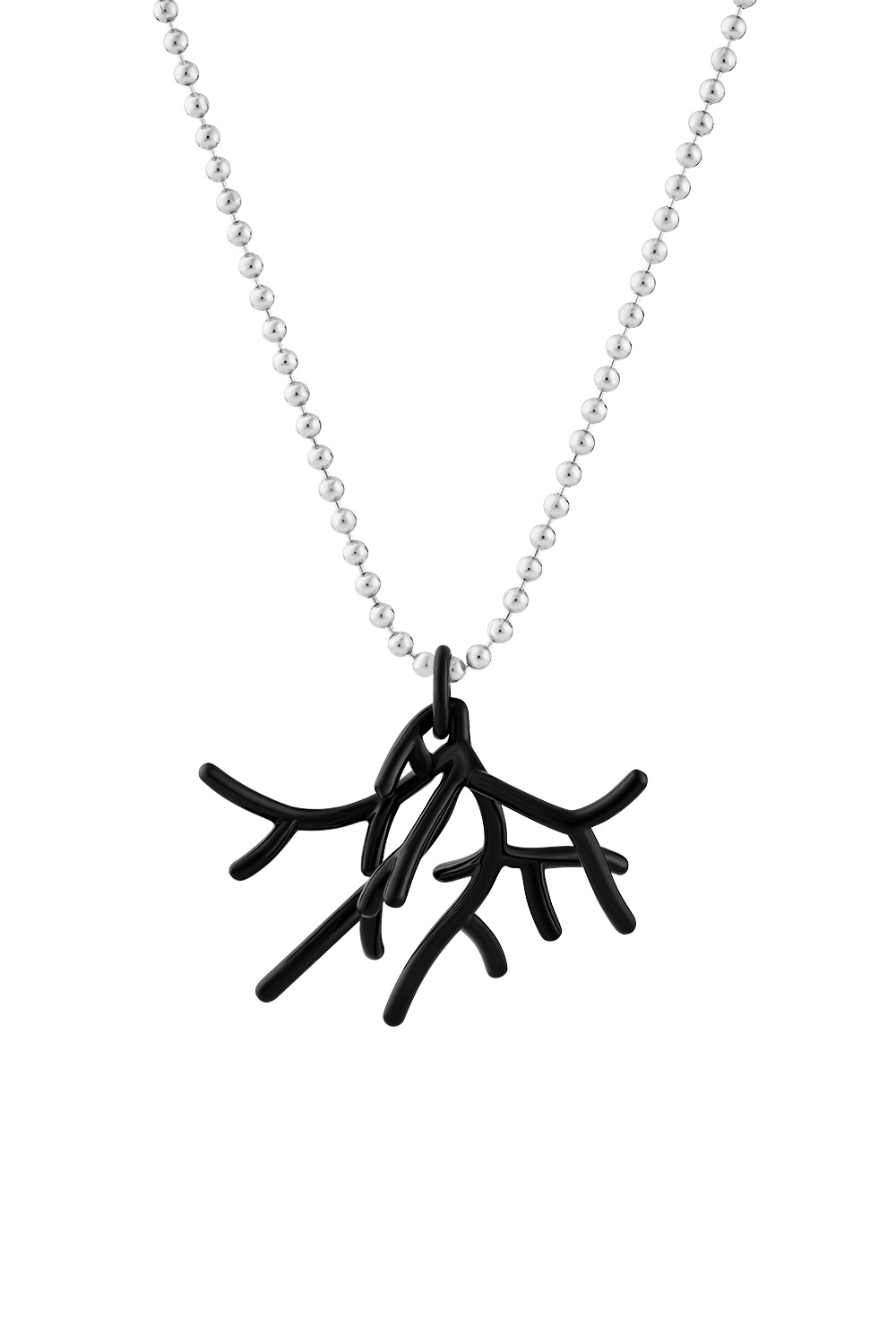 Koral Black Clew Pendant Necklace  