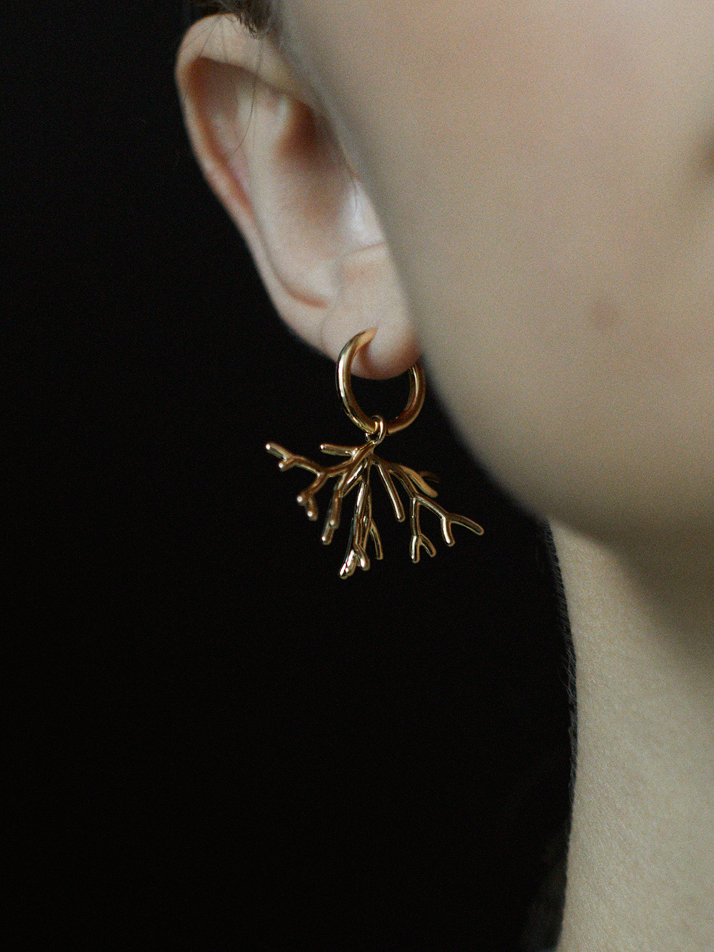 Koral Gold Bush Earrings 