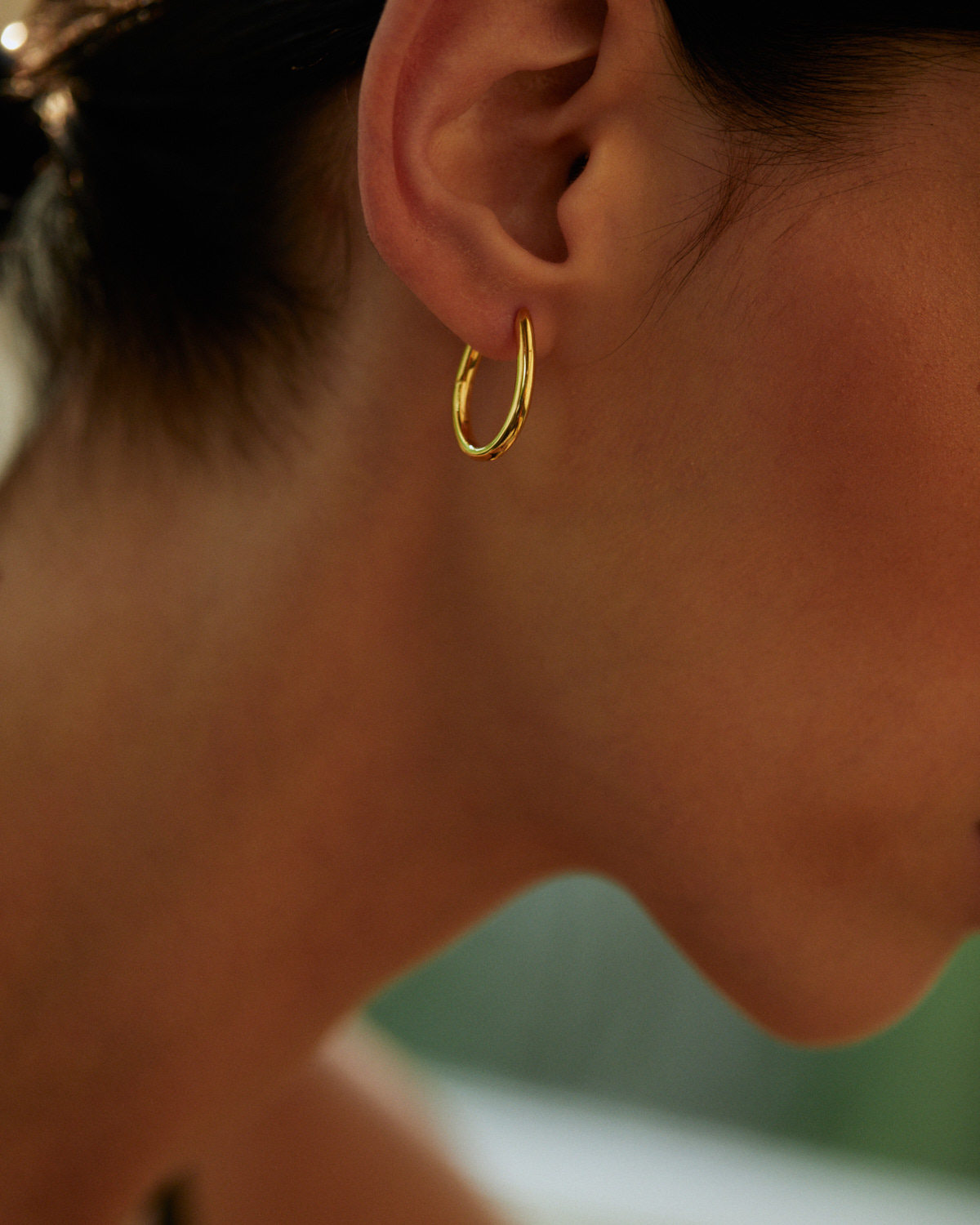SMALL ALMA HOOPS YELLOW GOLD PLATED  