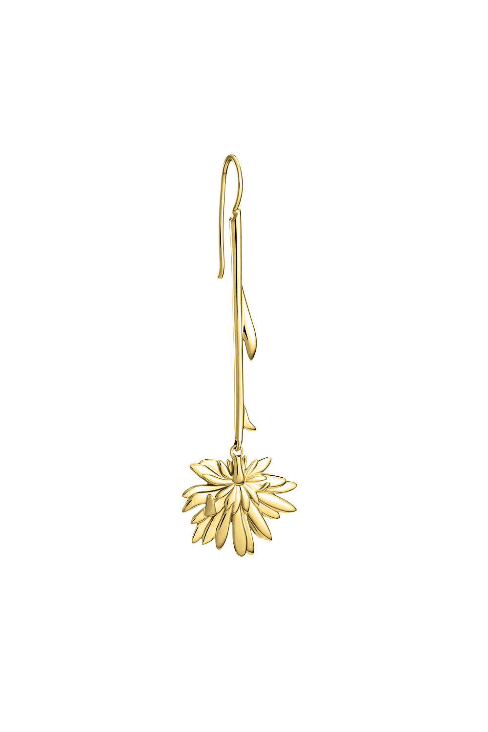 ASTER EARRING YELLOW GOLD PLATED