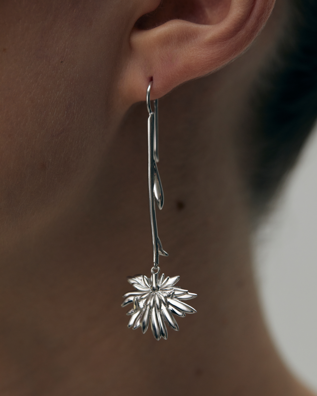 ASTER EARRING YELLOW GOLD PLATED  