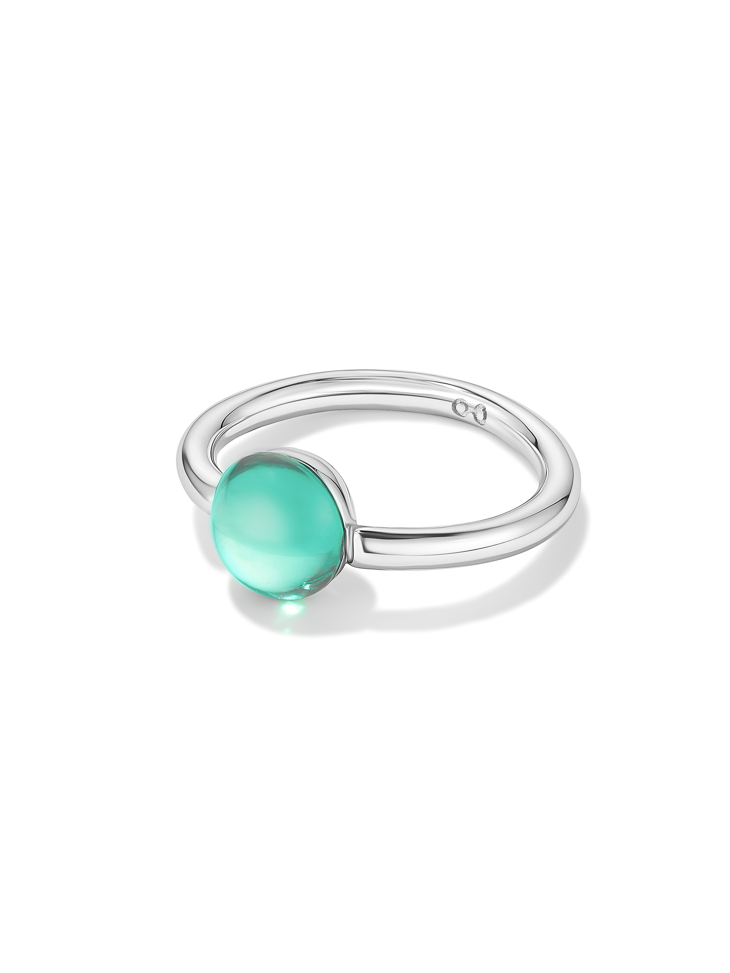 LOLLIPOP RING S WITH GREEN QUARZ