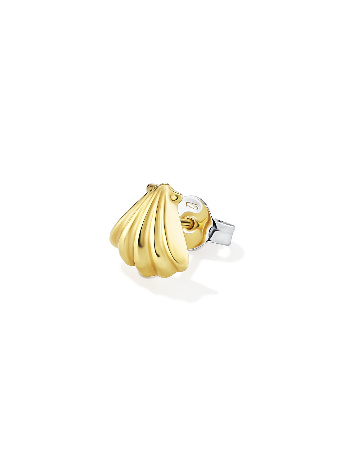 SCALLOP STUD GOLD-PLATED  