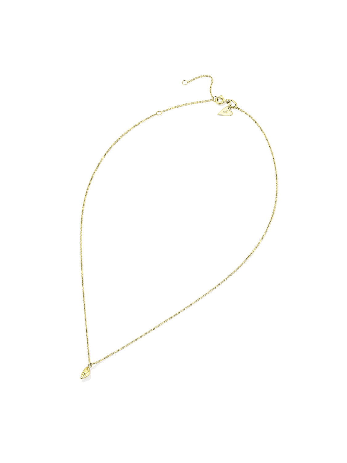 TULIP SHELL NECKLACE YELLOW GOLD  