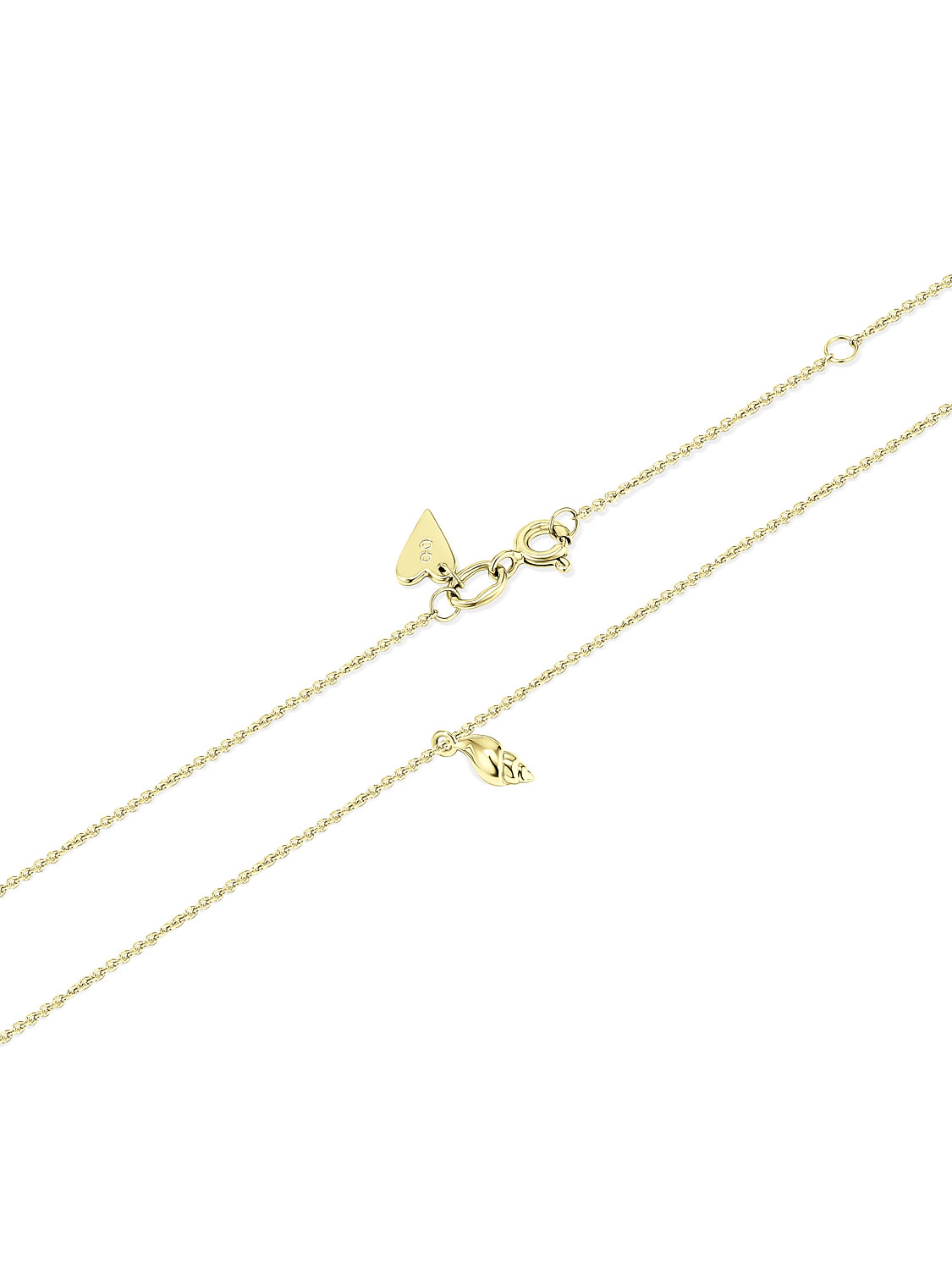 TULIP SHELL NECKLACE YELLOW GOLD  